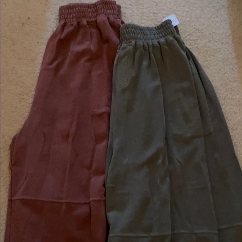 Free people wide leg Colton pants(2 pairs)